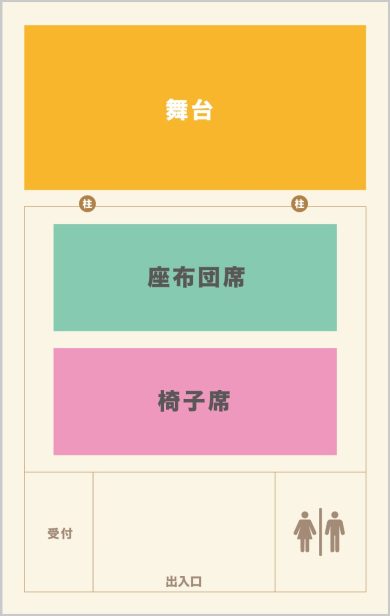 多根神楽伝承館 会場見取り図 多根神楽伝承館 会場見取り図